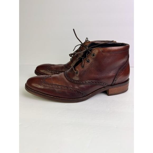Cole Haan Liam Chukka II Wingtip Leather Ankle Boots Brown Men’s 9.5 C11053 main image 8